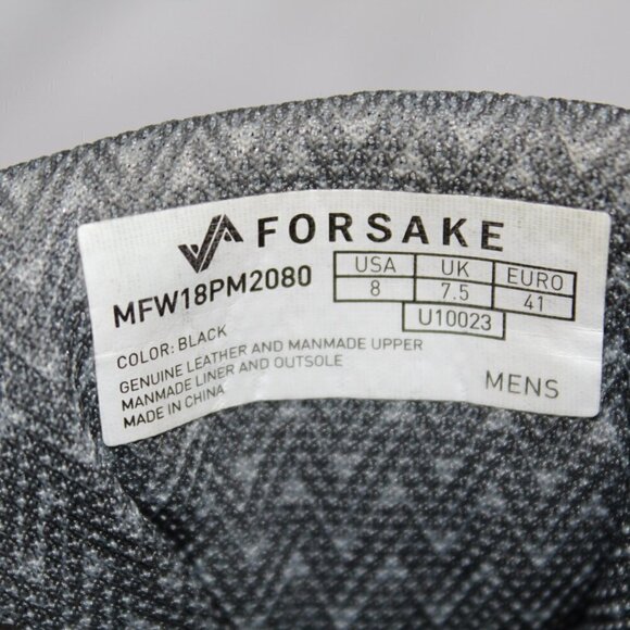 Forsake Phil Mens black leather waterproof chunky sneaker boot Size 8 lace up - Picture 12 of 13